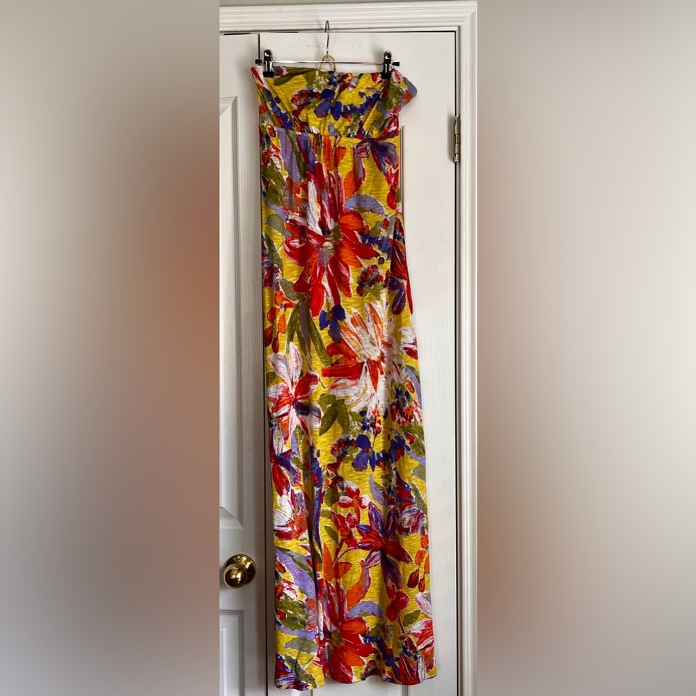 TOMMY BAHAMA WOMENS MAXI DRESS, MULTICOLORED BRIGHT FLORAL. Size xs